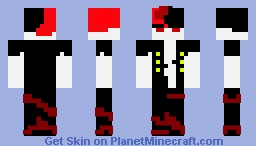 blood red v2 (for java) Minecraft Skin