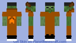 In Captive *AA12* (Zombie) || Minecraft Java || (*164x164*) Minecraft Skin