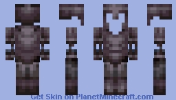 Netherite Armor With Gauntlets Minecraft Skin