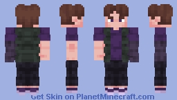 SpaceCool564 in Green Vest Minecraft Skin