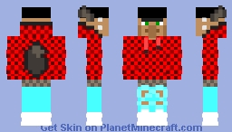 Villager in a Red plaid jacket || Minecraft Java and Minecraft Bedrock || (*164x164*) [FREE DOWNLOAD] ✅🤼‍♀️ Minecraft Skin