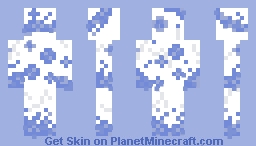 blue hydrangea broken porcelain Minecraft Skin