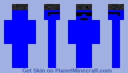 Mr Cool Blue Minecraft Skin