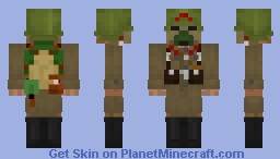 WW2: Soviet Rifleman - Temperate (GP-5 Gas Mask) Minecraft Skin