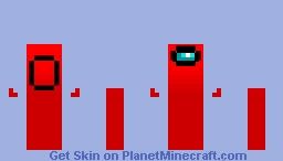 Among us >:-] Minecraft Skin
