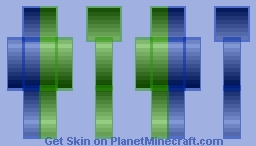 Blue Green Glorp Minecraft Skin