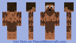 Simple Fixed Cave Man Minecraft Skin