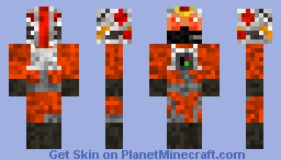 Blue the robot X-Wing pilot Minecraft Skin