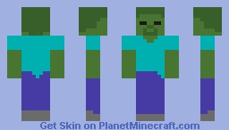 Smooth Textured Zombie Skin Minecraft Skin