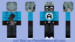 Aquabat eared Fox Minecraft Skin