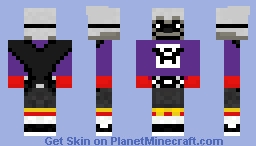 AquaBatFink Stealth Mode Minecraft Skin