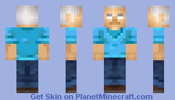 Steve Martian as Herobrine A Minecraft Movie Minecraft Skin