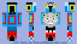 Thomas (Thomas The Tank Engine (Not mine) Minecraft Skin