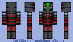 Mysterious Black Armor Knight Minecraft Skin