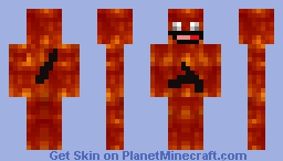 Epic Depy Fire Ninja With Shadow Sword Stabbed IN Minecraft Skin