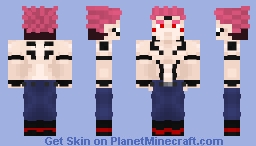 Sukuna(Itadori) Minecraft Skin