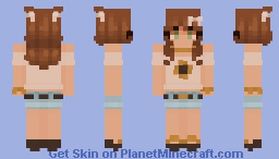 Sunflower Caramel Girl Minecraft Skin