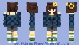 *+Sunflowers were always Your favourite..+* > Female Version Minecraft Skin