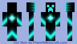 Super Creeper (Cyan) Minecraft Skin