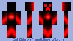 Super Creeper (Red) Minecraft Skin