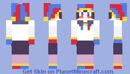 The Amazing Digital Circus: Anime Pomni Minecraft Skin