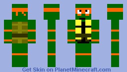 tmnt michaelangelo Minecraft Skin