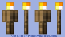 A Simple Torch Minecraft Skin