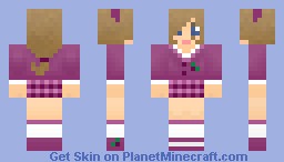 Blonde school girl -raspberry Minecraft Skin