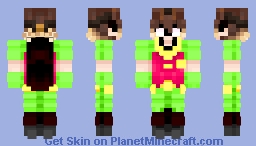 Tubbo - MCC Blank Canvas Teen Titans - Red Rabbits Minecraft Skin