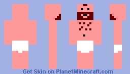 Naked guy with a beard Minecraft Skin