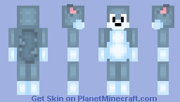 A Neutral Blue Wolf Minecraft Skin
