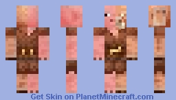 Pigman X Piglin (1.0) Minecraft Skin