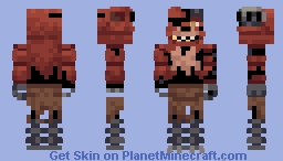 Withered Foxy - FNAF 2 Minecraft Skin
