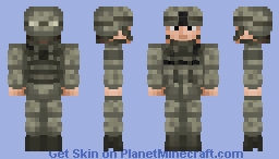 United States Of America | U.S. Army - Infantryman - UCP Camo | Var.1 Minecraft Skin