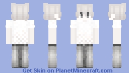 Torn white shirt skin Minecraft Skin