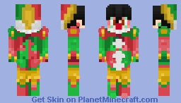 Red & Green Clown Minecraft Skin