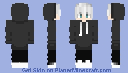 White Boy With Black Hoodie (Slim) Minecraft Skin