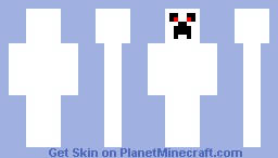 White Creeper Minecraft Skin