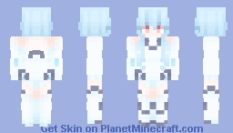 𝗪𝗵𝗶𝘁𝗲 𝗛𝗲𝗮𝗿𝘁 Minecraft Skin