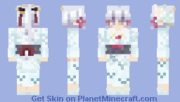 Ayaka  (snow kimono) -Genshin Impact- Minecraft Skin
