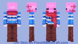 Winter Axolotl :3 Minecraft Skin