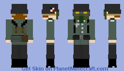 WW2/WWII German soldier with gas mask Minecraft Skin