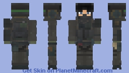 XOF Operator (Green, Raised Goggles) | Cipher 🇺🇸 | Metal Gear Solid V: The Phantom Pain (2015) | Green, Raised Goggles Minecraft Skin