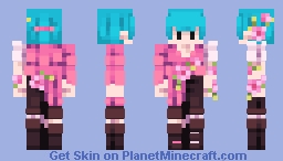 Xpar17 ITG x JassiBug's Birthday | Fuchsia Flamingos Minecraft Skin