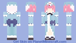 [Touhou] Saigyouji Yuyuko (西行寺　幽々子 ) | ᗜᴗᗜ Minecraft Skin