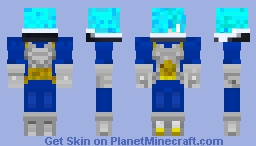 VegeZane Vegeta Zane SSJ Blue Minecraft Skin