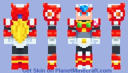 Zero: Mega Man X Minecraft Skin