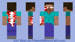 Herobrine Zombie Minecraft Skin