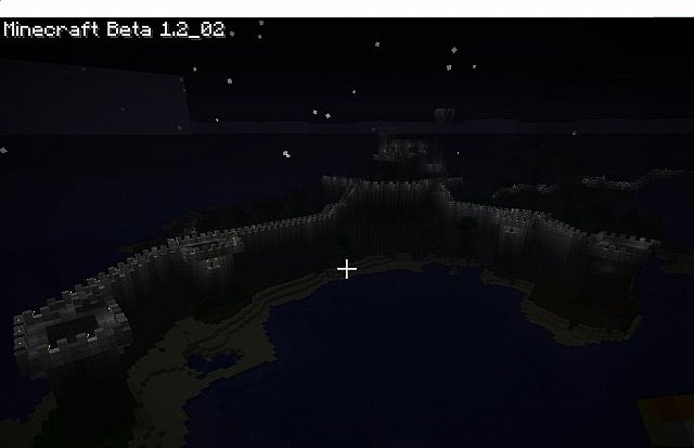 nighttime shot of my castle