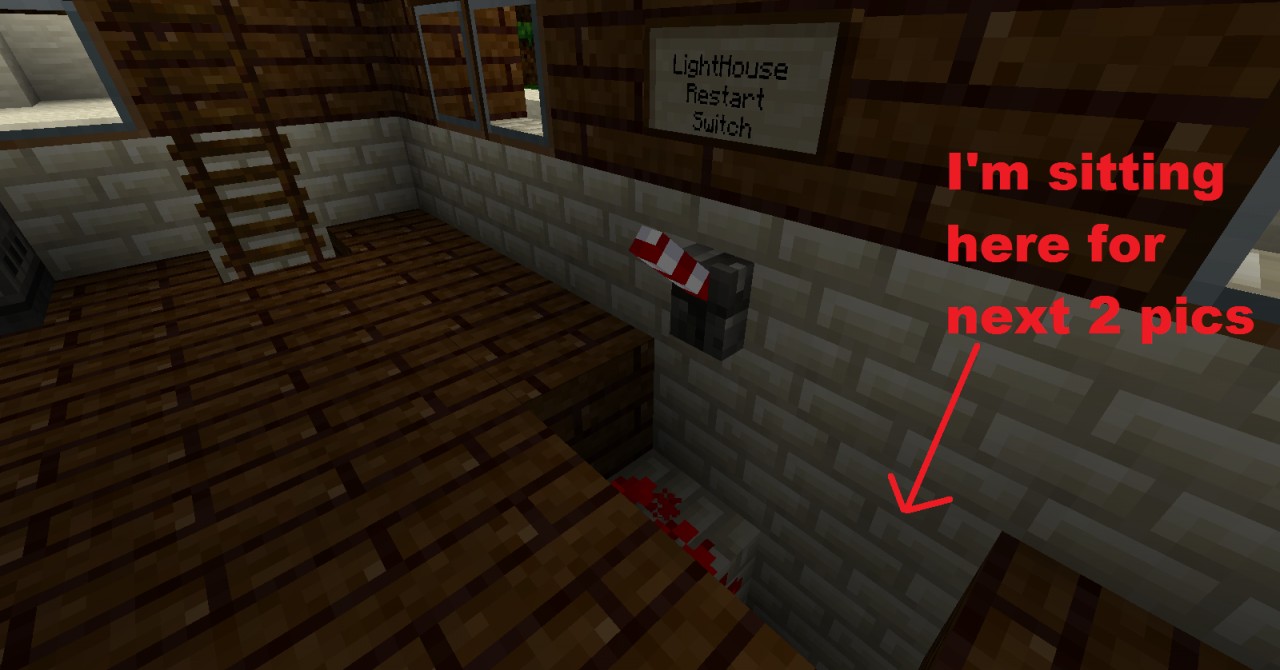 Redstone Flashing Lighthouse With Restart Tutorial Minecraft Map